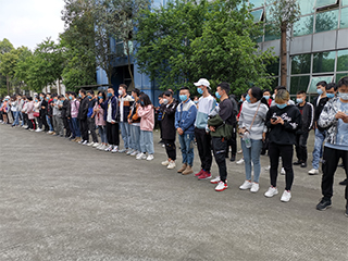  溫江口罩廠宣講